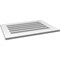 Ekena Millwork Vertical Surface Mount PVC Gable Vent: Functional, w/ 3-1/2"W x 1"P Standard Frame, 30"W x 22"H GVPVE30X2201SF - alternate 4